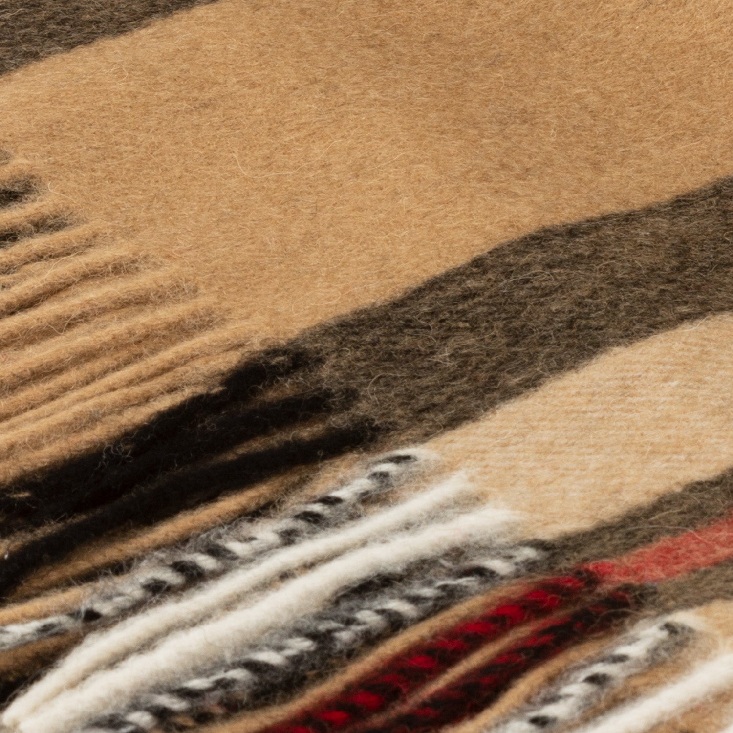 100% Lambswool Blanket Exploded Thomson Camel - Heritage Of Scotland - EXPLODED THOMSON CAMEL