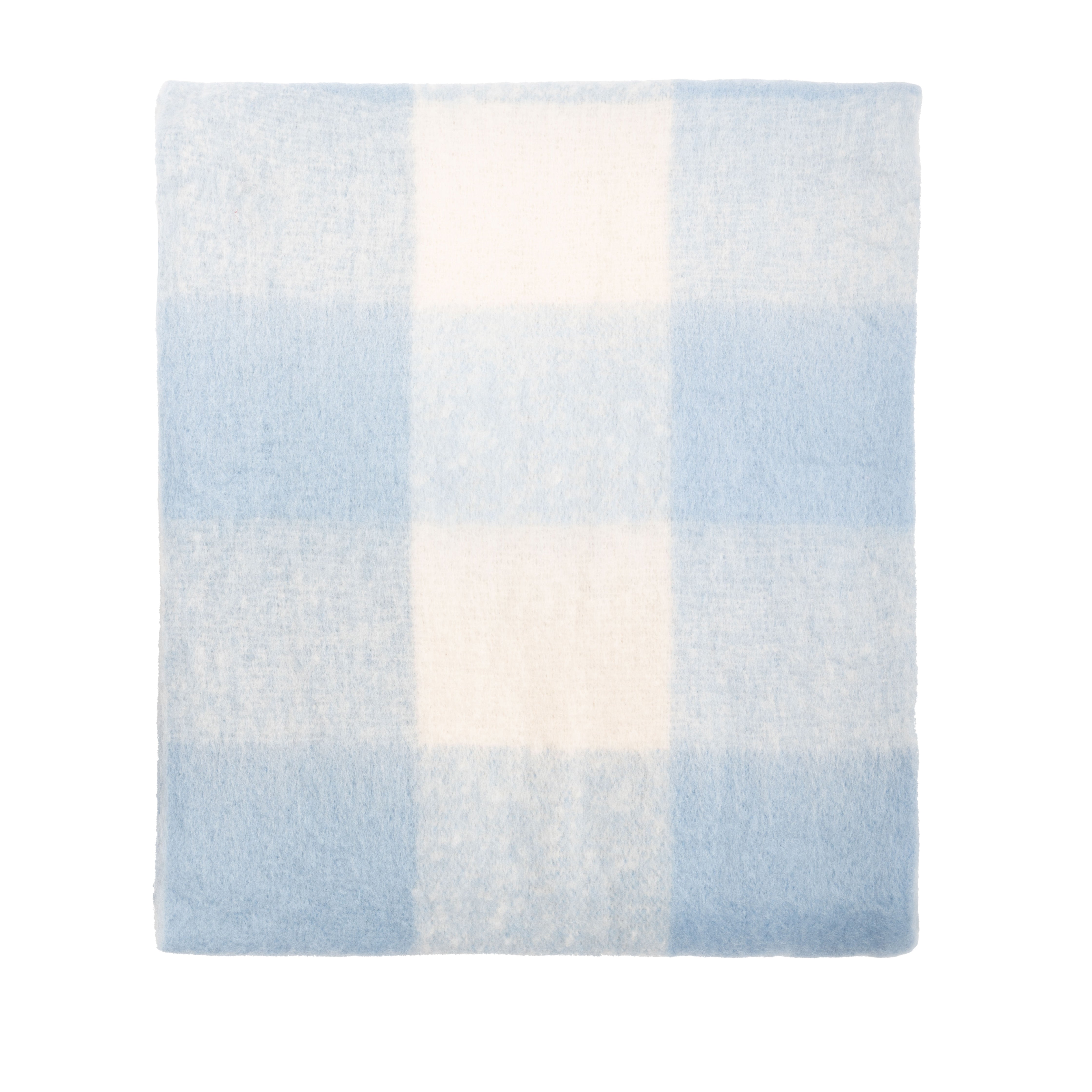 Blanket Scarf Dark Blue Check - Heritage Of Scotland - DARK BLUE CHECK
