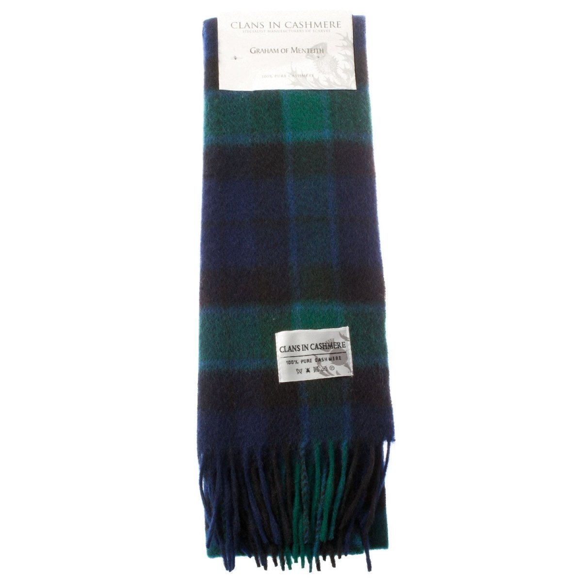 Cashmere Scottish Tartan Clan Scarf Graham Of Menteith - Heritage Of Scotland -