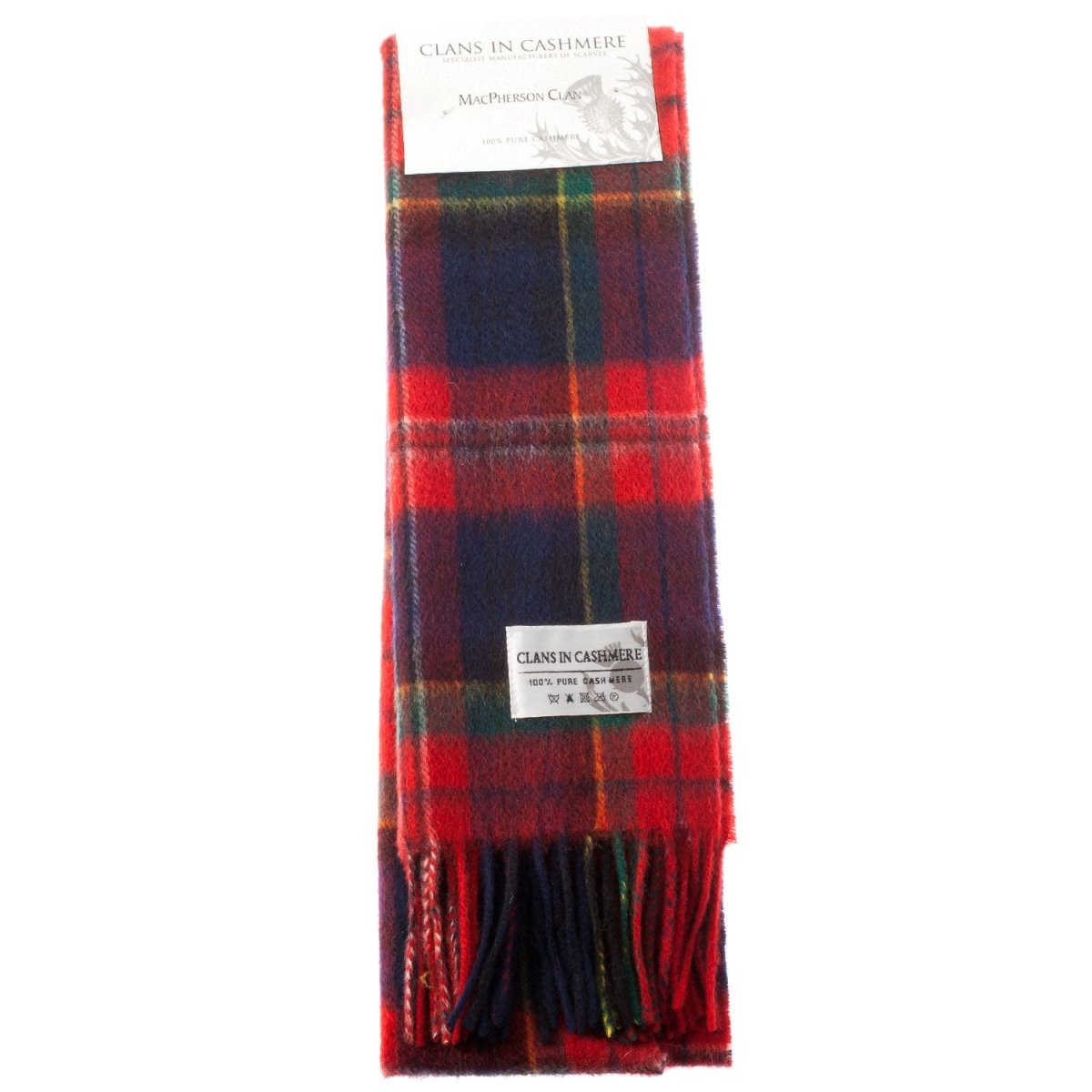 Cashmere Scottish Tartan Clan Scarf Macpherson Clan - Heritage Of Scotland -