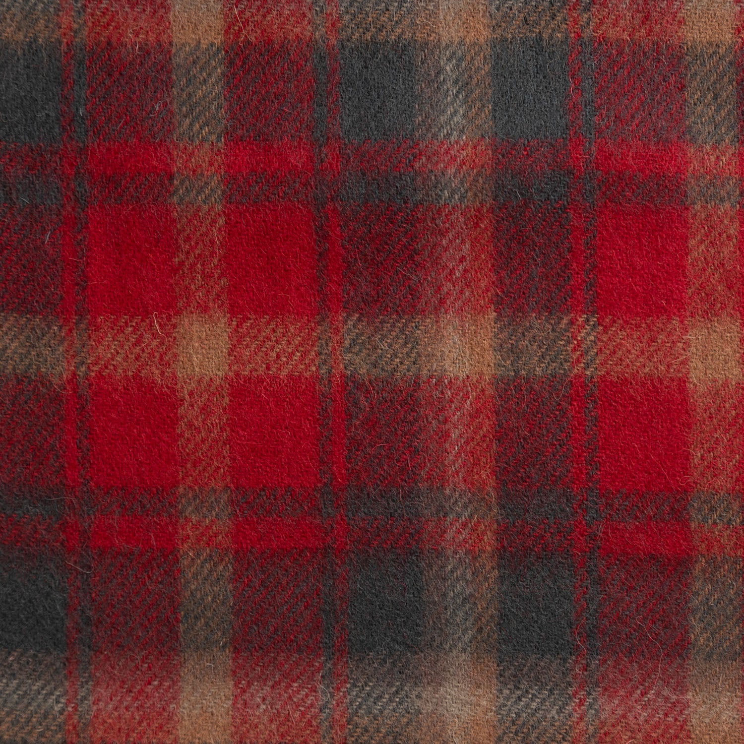 Edinburgh 100% Lambswool Scarf Dark Maple - Heritage Of Scotland - DARK MAPLE