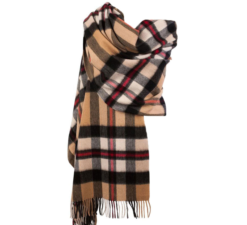 Edinburgh Lambswool Stole Exploded Thomson Camel - Heritage Of Scotland - EXPLODED THOMSON CAMEL