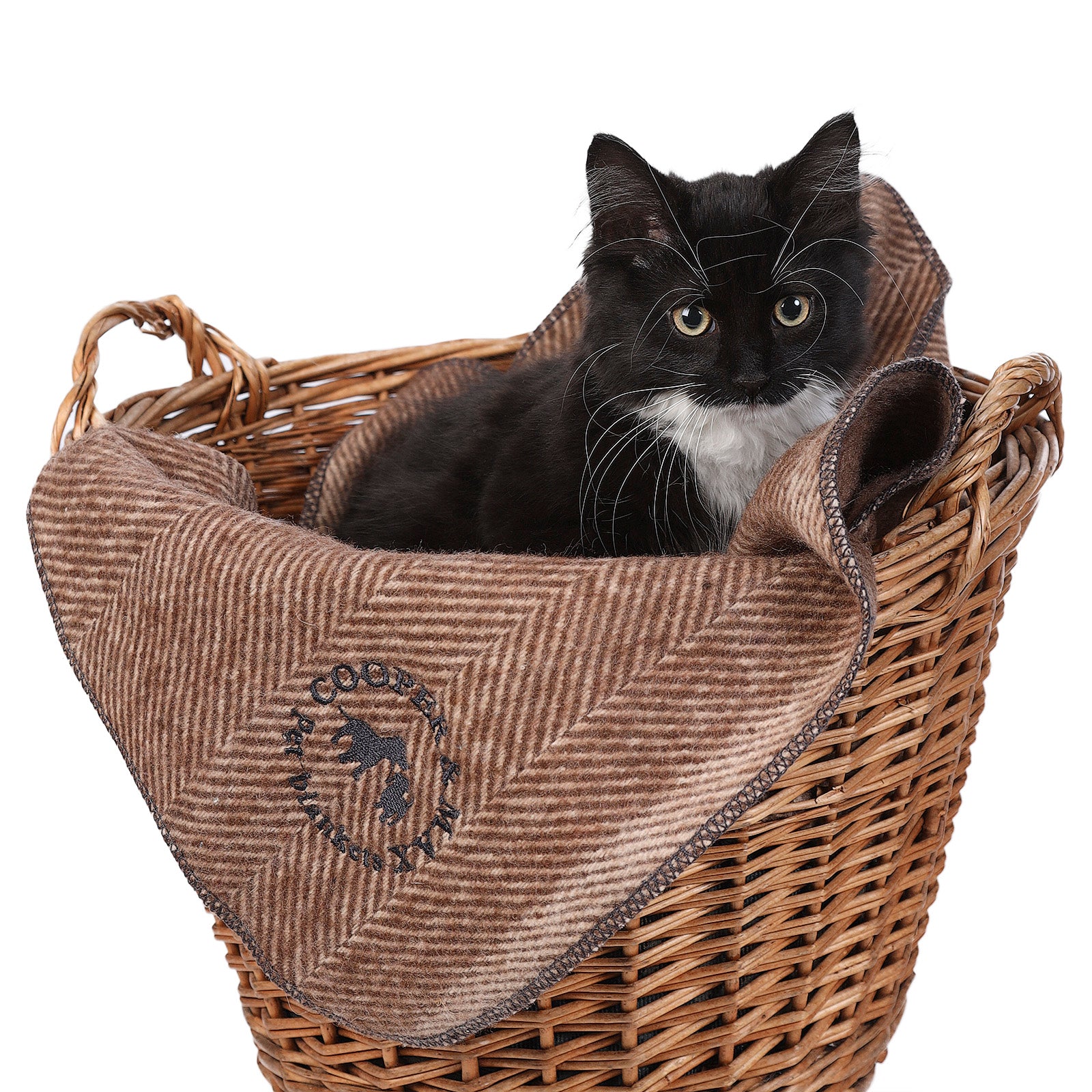Herringbone Pet Blanket Chestnut Brown - Heritage Of Scotland - CHESTNUT BROWN