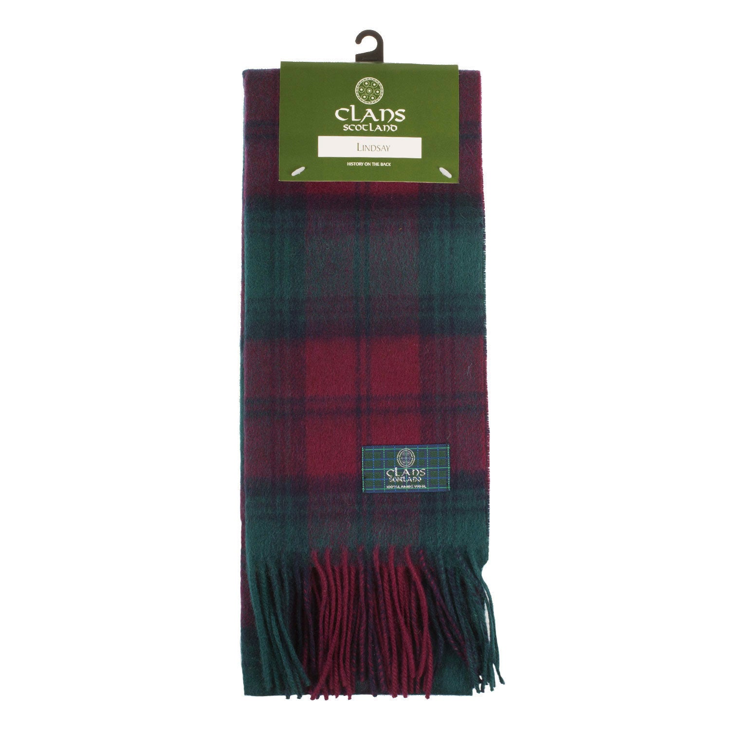 Lambswool Scottish Tartan Clan Scarf Lindsay - Heritage Of Scotland - LINDSAY