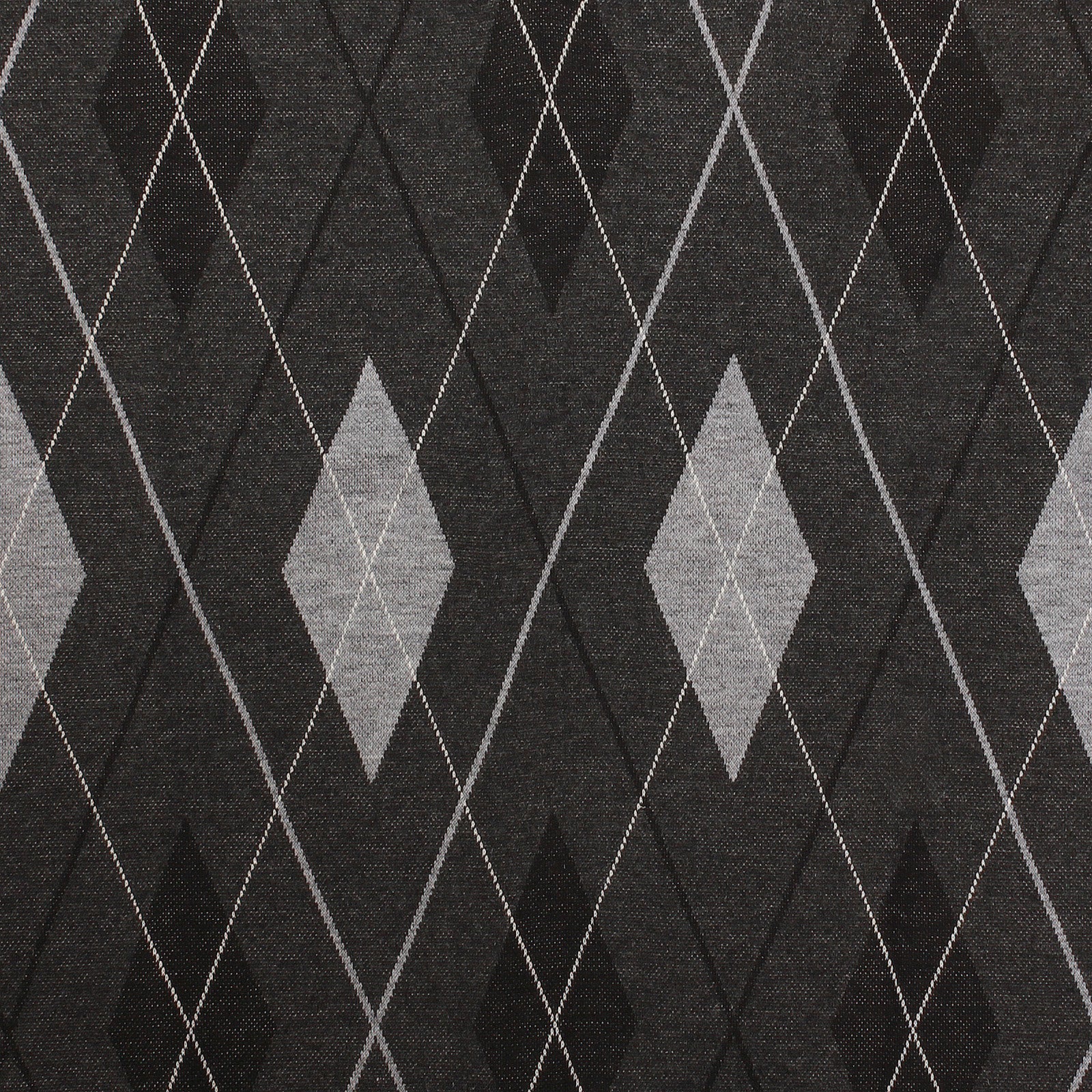 Men's Argyle Ballantrae Jumper Half Zip Charcoal - Heritage Of Scotland - CHARCOAL