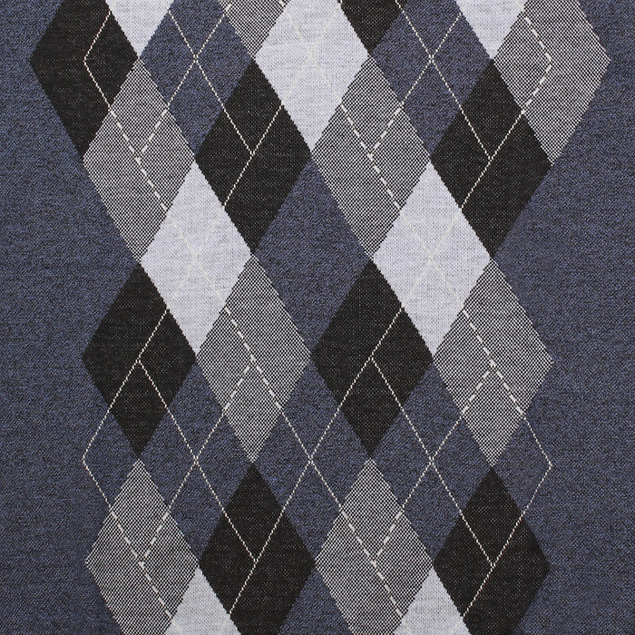 Men's Argyle Ballantrae Jumper Navy Melange - Heritage Of Scotland - NAVY MELANGE