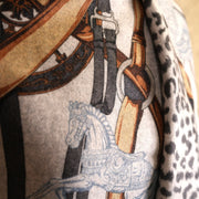 100% Cashmere Cape Belt Design - GREY - Heritage Of Scotland -
