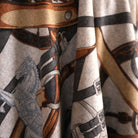 100% Cashmere Cape Belt Design - GREY - Heritage Of Scotland -
