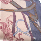 100% Cashmere Cape Belt Design - TOAST NAVY / 127 X 127 - Heritage Of Scotland -