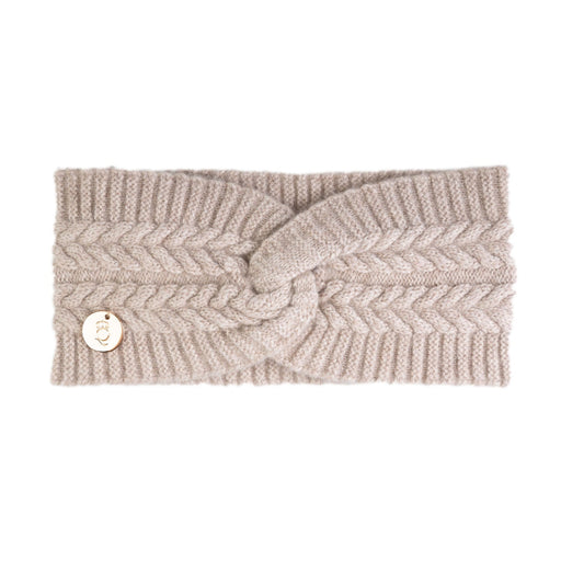 100% Cashmere Georgie Headband Lightweight Beige - Heritage Of Scotland - LIGHTWEIGHT BEIGE