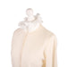 100% Cashmere Ladies Crew Cardigan - Cloud White - Heritage Of Scotland - XS