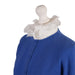 100% Cashmere Ladies Crew Cardigan - Cornflower - Heritage Of Scotland - XS