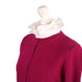 100% Cashmere Ladies Crew Cardigan - Fuchsia - Heritage Of Scotland - XS