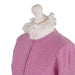 100% Cashmere Ladies Crew Cardigan - Marl Lilac - Heritage Of Scotland - XS
