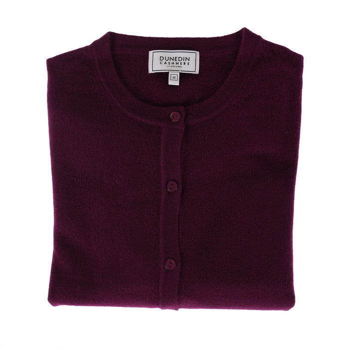 100% Cashmere Ladies NEW Crew Cardigan Eminence - Heritage Of Scotland - XS