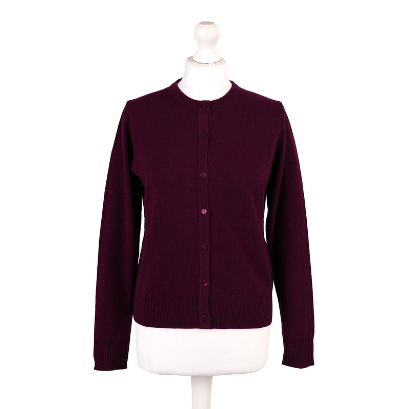 100% Cashmere Ladies NEW Crew Cardigan Eminence - Heritage Of Scotland - XS