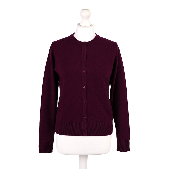 100% Cashmere Ladies NEW Crew Cardigan Eminence - Heritage Of Scotland - XS