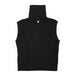 100% Cashmere Ladies Sleeveless Roll Black With Sequin - Heritage Of Scotland - BLACK WITH SEQUIN