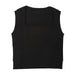 100% Cashmere Ladies Sleeveless Roll Black With Sequin - Heritage Of Scotland - BLACK WITH SEQUIN