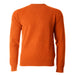 100% Cashmere Men Crew Neck Jumper - Mandarin Orange - Heritage Of Scotland - S