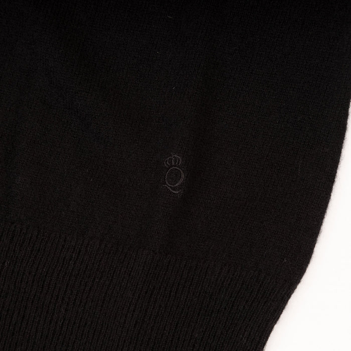 100% Cashmere Millie Crew Neck Black - Heritage Of Scotland - BLACK