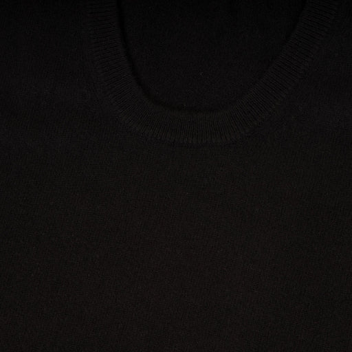 100% Cashmere Millie Crew Neck Black - Heritage Of Scotland - BLACK