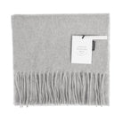 100% Cashmere Scarf Made In Scotland - LIGHT GREY - Heritage Of Scotland -