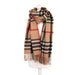 100% CASHMERE SOLID WARM CAMEL CHECK LUXURY STOLE - Heritage Of Scotland - WARM CAMEL THOMSON
