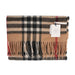 100% CASHMERE SOLID WARM CAMEL CHECK LUXURY STOLE - Heritage Of Scotland - WARM CAMEL THOMSON