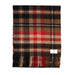 100% Cashmere Wide Tartan Scarf Mile Check - Vicuna/Camel/Bordeaux - Heritage Of Scotland - Mile Check - Vicuna/Camel/Bordeaux