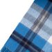 100% Cashmere Wide Tartan Scarf Scots Check – Kintyre Blue/Pewter - Heritage Of Scotland - Scots Check – Kintyre Blue/Pewter