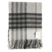 100% Lambswool Blanket Mill Check Navy - Heritage Of Scotland - MILL CHECK NAVY