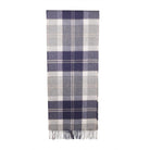 100% Lambswool Wide Scarf Soft Unisex Winter Wrap Heritage of Scotland - Bannockbane Silver Tartan - Heritage Of Scotland -