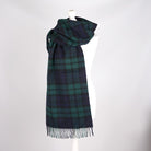 100% Lambswool Wide Scarf Soft Unisex Winter Wrap Heritage of Scotland - Black Watch - Heritage Of Scotland -