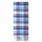 100% Lambswool Wide Scarf Soft Unisex Winter Wrap Heritage of Scotland - Coniston - Wedgewood Blue - Heritage Of Scotland -
