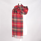 100% Lambswool Wide Scarf Soft Unisex Winter Wrap Heritage of Scotland - Dark Maple - Heritage Of Scotland -