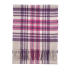 100% Lambswool Wide Scarf Soft Unisex Winter Wrap Heritage of Scotland - Stewart Purple - Heritage Of Scotland -