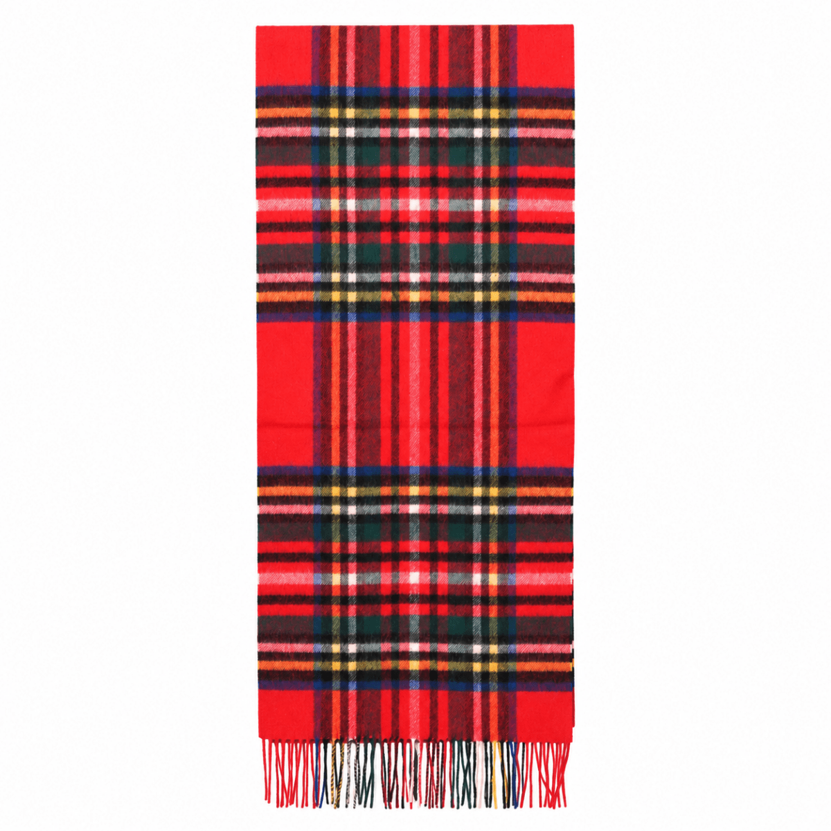 100% Lambswool Wide Scarf Soft Unisex Winter Wrap Heritage of Scotland - Stewart Royal - Heritage Of Scotland -