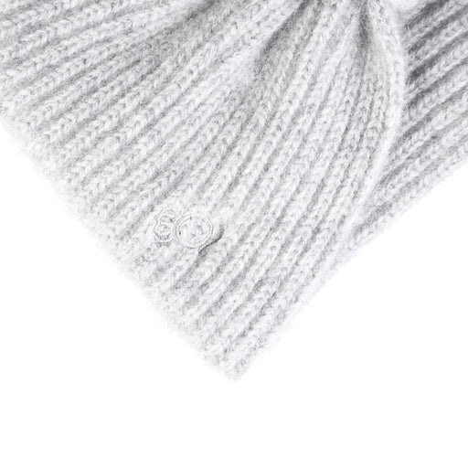 100% Luxury Cashmere Rib Turban Silver Clay - Heritage Of Scotland - SILVER CLAY