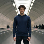 100% Merino Wool Hoodie with Pouch Pocket - COSMOS - Heritage Of Scotland - S