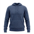 100% Merino Wool Hoodie with Pouch Pocket – DENIM - Heritage Of Scotland - S