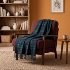 100% Pure Lambswool Blanket Throw – Luxury Soft Warm Wool Blanket - Home Décor - BLACK WATCH - Heritage Of Scotland -