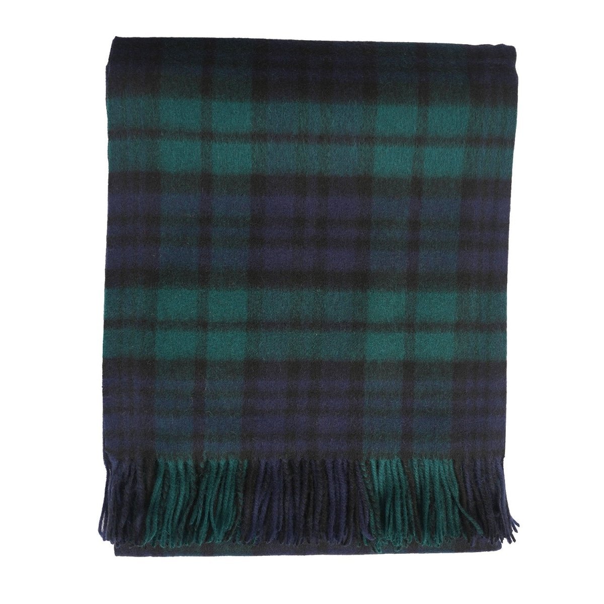 100% Pure Lambswool Blanket Throw – Luxury Soft Warm Wool Blanket - Home Décor - BLACK WATCH - Heritage Of Scotland -