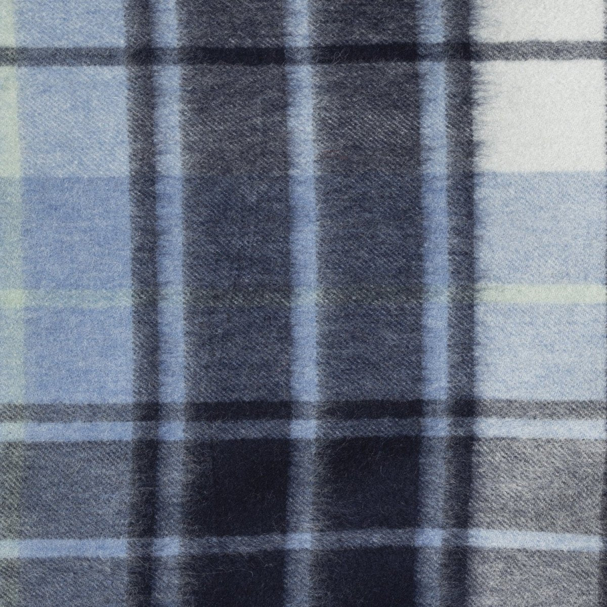 100% Pure Lambswool Blanket Throw – Luxury Soft Warm Wool Blanket - Home Décor - MILL CHECK ECLIPSE - Heritage Of Scotland -