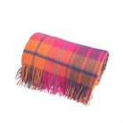 100% Pure Lambswool Blanket Throw – Luxury Soft Warm Wool Blanket - Home Décor - Mill Check Jazz - Heritage Of Scotland -