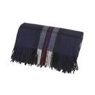 100% Pure Lambswool Tartan Blanket – Luxury Soft Warm Plaid Wool Throw - Home Décor - Thomson Navy - Heritage Of Scotland -