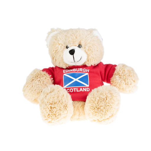 20Cm Teddy Bear Scotland Flag - Heritage Of Scotland - RED/NAVY