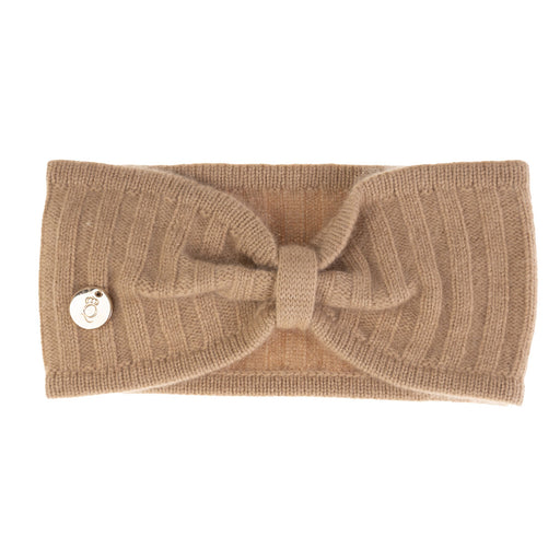 30% Cashmere Ava Headband Hazelnut - Heritage Of Scotland - HAZELNUT