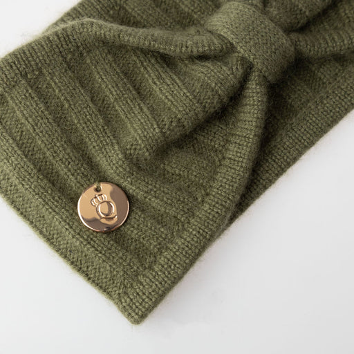 30% Cashmere Ava Headband Olive - Heritage Of Scotland - OLIVE