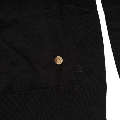 30% Cashmere Freya Hoodie Black - Heritage Of Scotland - BLACK